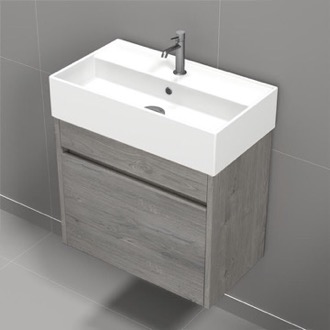 Bathroom Vanity Small Floating Bathroom Vanity, Modern, 24